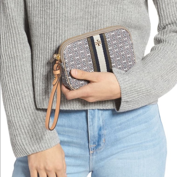 Tory Burch Handbags - Tory Burch Canvas Wristlet